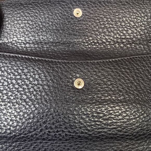 Gucci Jackie 1961 Black Pebble Leather Large Size Wallet - Picture 12 of 13